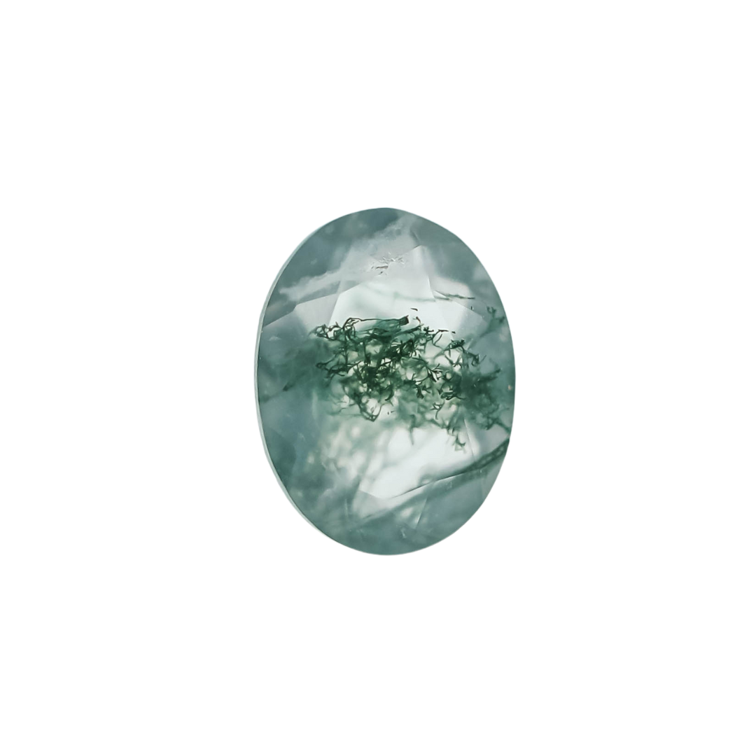 The Mira | 14k | White | Size 8 | Stone MOS165 | Moss Ring Box | Custom Engraving:  +$0