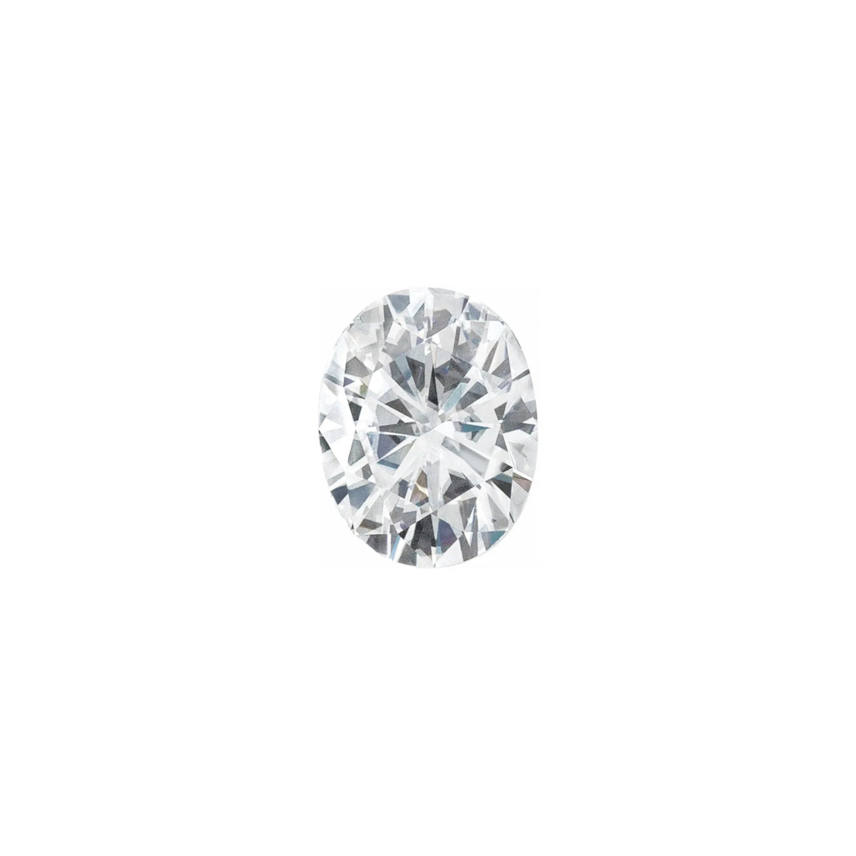 The Jett | Platinum | White | Size 8.75 | Stone Moissanite | Oval | 8x6mm | Moss Ring Box | Custom Engraving:  +$0