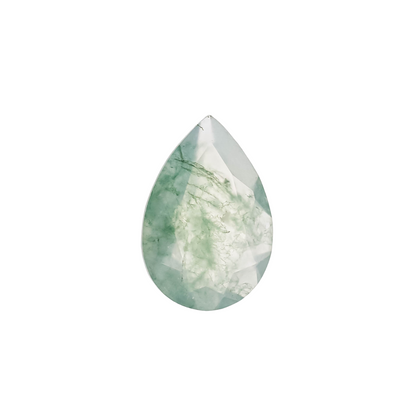 The Celeste | 18k | White | Size 5 | Stone MOS49 | Gray Ring Box | Custom Engraving:  +$0