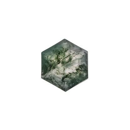 The Sage | 14k | White | Size 5 | Stone MOS276 | Moss Ring Box | Custom Engraving:  +$0