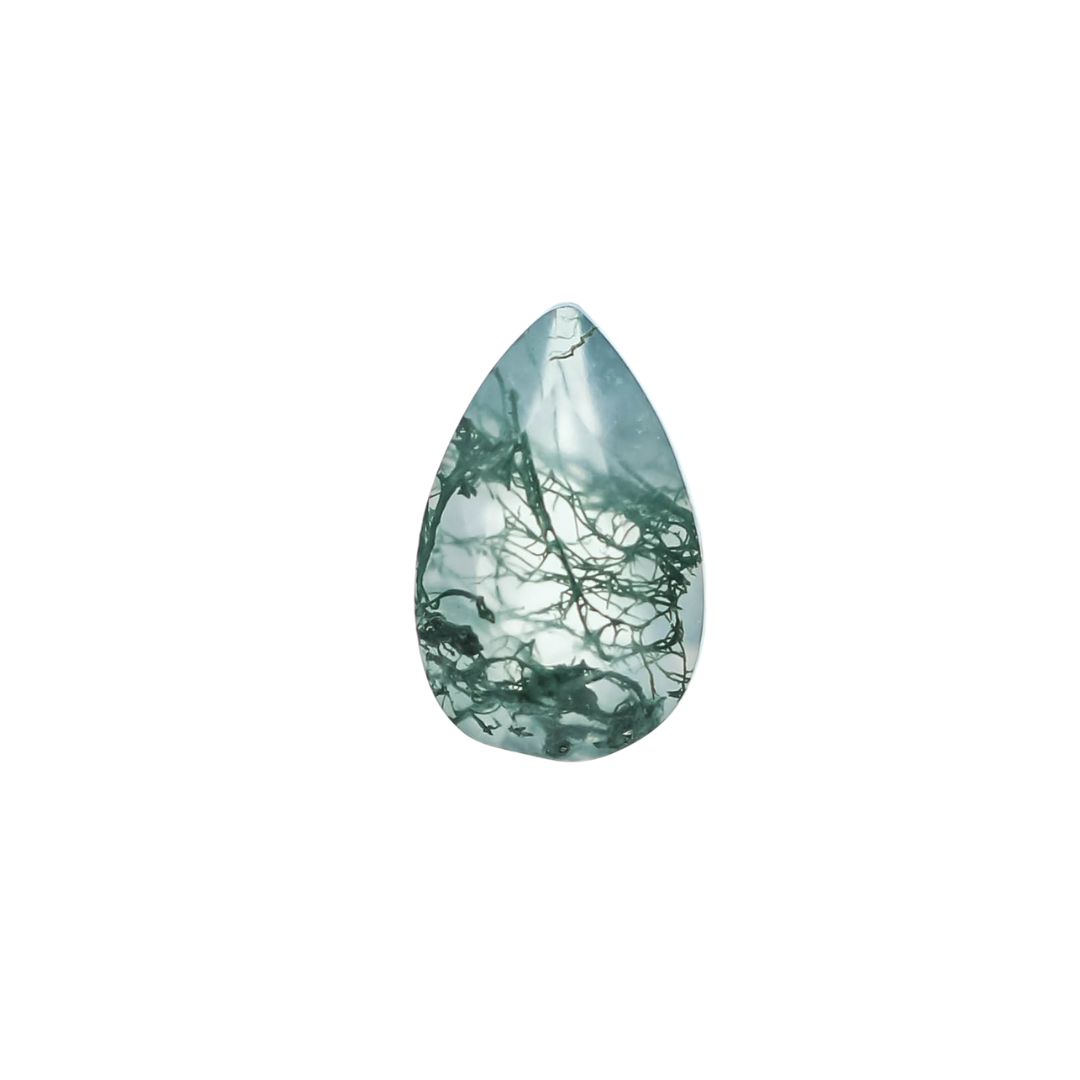 The Mira | 14k | White | Size 5 | Stone MOS178 | Moss Ring Box | Custom Engraving:  +$0