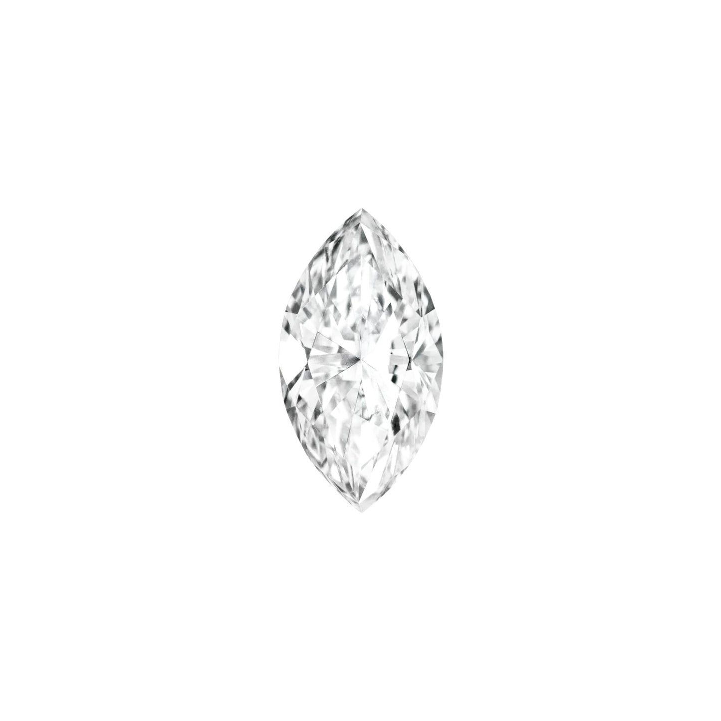 The Mini Luna | 14k | Yellow | Size 6 | Stone Marquise | A Quality | 2ct | Green Ring Box | Custom Engraving:  +$0