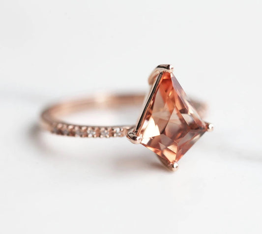 Custom-cut Morganite for Lauren (Stone Deposit)