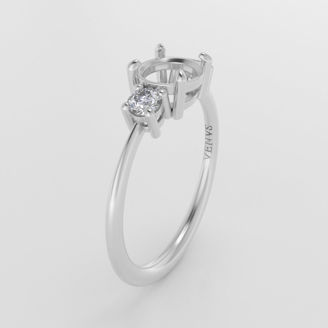 The Orion | 14k | Yellow | Size 8 | Stone OP35 | Rainforest Ring Box | Custom Engraving:  +$0