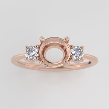 The Orion | 14k | Rose | Size 12.25 | Stone RB47 | Antelope Ring Box | Custom Engraving:  +$0