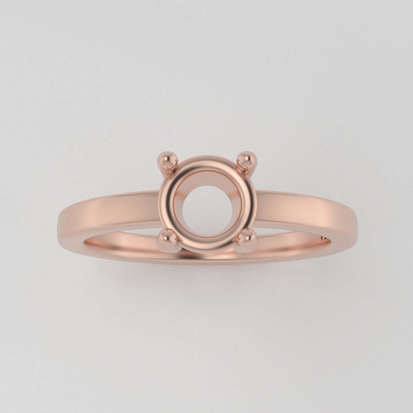 The Vega | 14k | Rose | Size 7 | Stone GA4 | Sand Dune Ring Box | Custom Engraving: Love Me Bo +$75