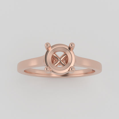 The Nova | 14k | Rose | Size 8 | Stone PS147 | Fremont Ring Box | Custom Engraving:  +$0