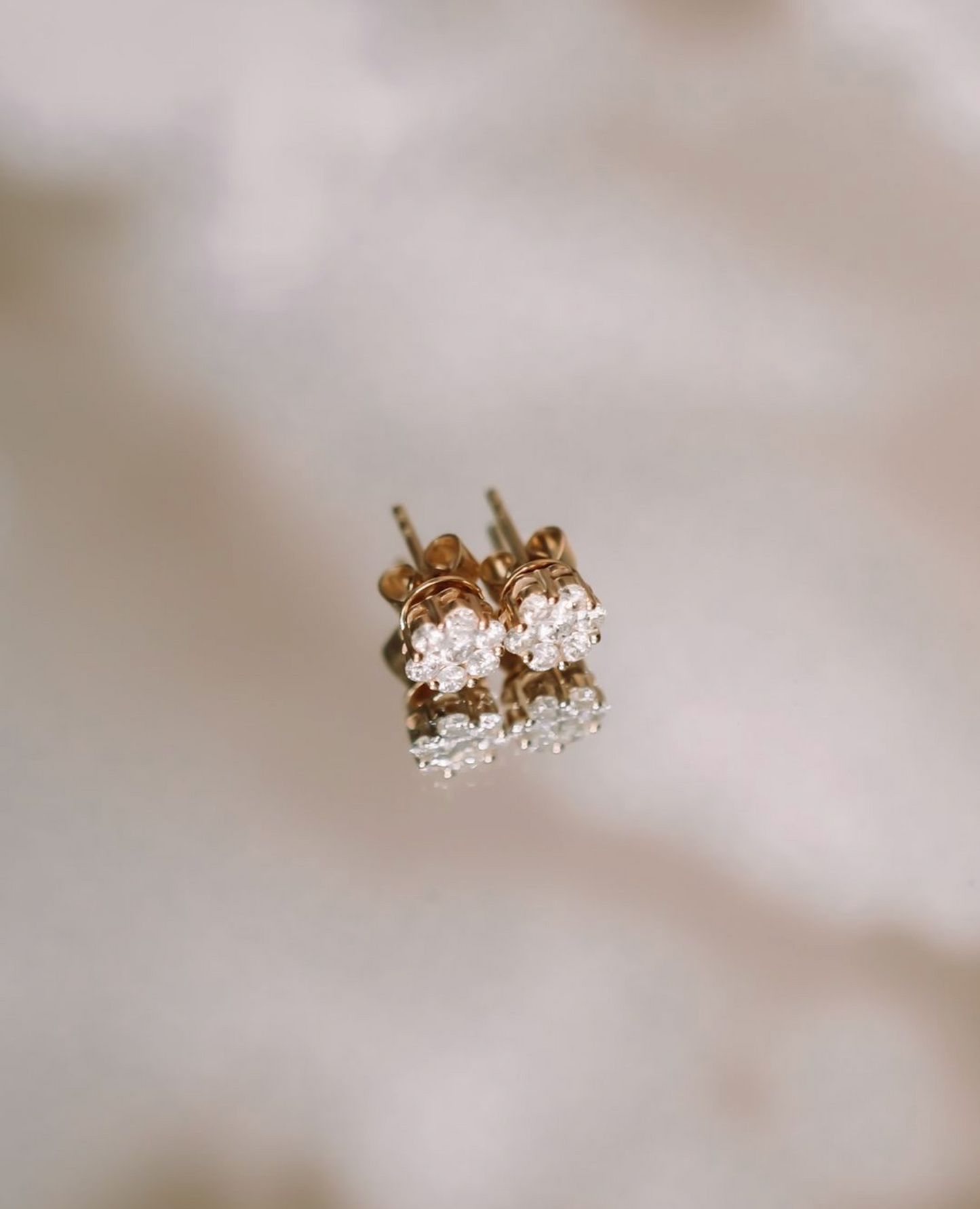 Cluster Diamond Earrings