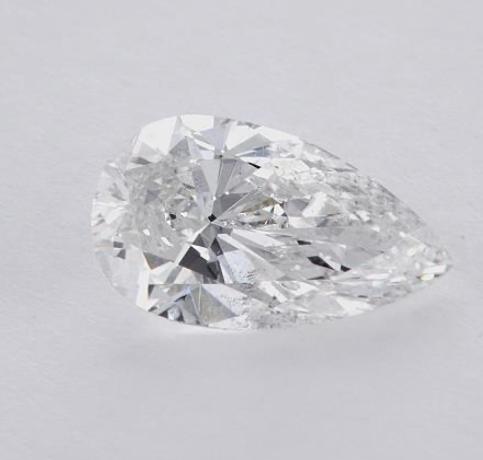 The Celeste | 14k | Yellow | Size 6 | Stone: 1ct Pear Shape Engraving:  +$0